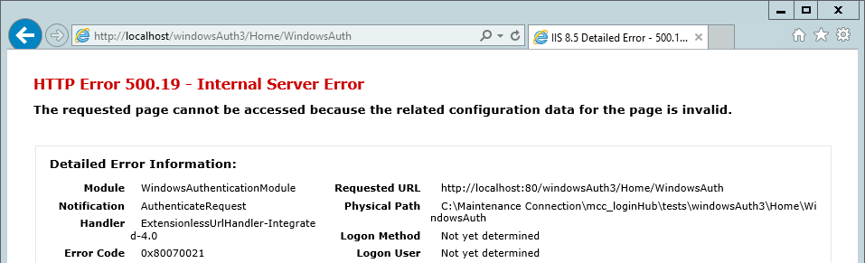 HTTP Error Page